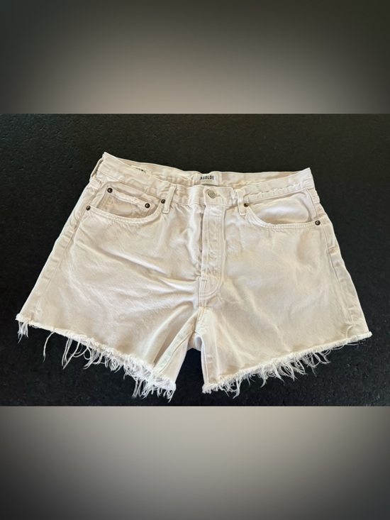 Agolde Pants - Agolde women’s white denim shorts, size 31